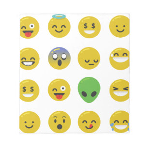 Bloco De Notas Cara feliz Emoji