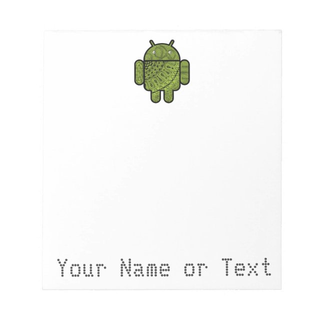 Bloco De Notas Caractere de porta Pancho para robô Android™ (Frente)