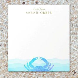 Bloco De Notas Caranguejo Azul