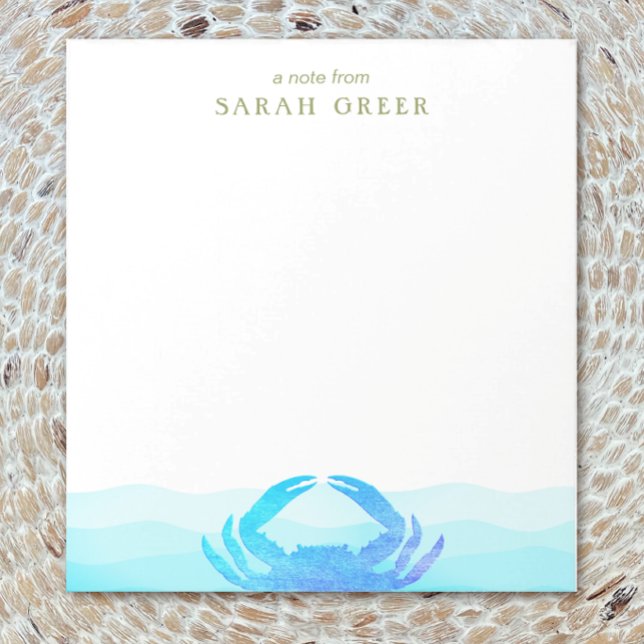 Bloco De Notas Caranguejo Azul (Criador carregado)