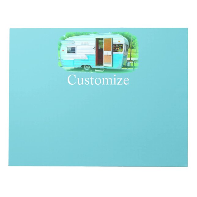 Bloco De Notas Caravana clássico Vintage (Frente)