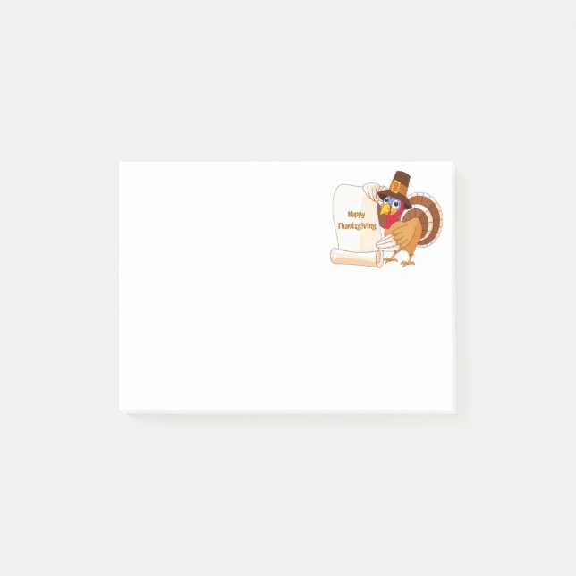 Bloco De Notas Cargo--Notas da acção de graças (Frente)