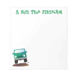 Bloco De Notas Caricatura de veículos todo-o-terreno 4X4