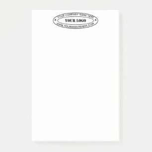 Bloco De Notas Carimbo da empresa de logotipo comercial personali