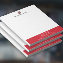 Bloco De Notas Carregamento de logotipos e endereços comerciais