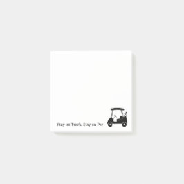 Bloco De Notas Carrinho de Golfe, fique no caminho, fique no cami