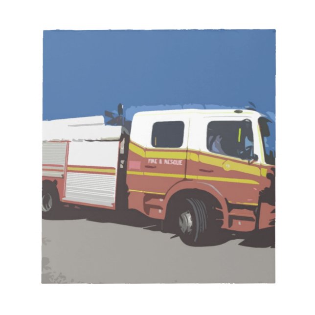 Bloco De Notas Carro de bombeiros (Frente)