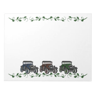 Bloco De Notas Carros Antigos