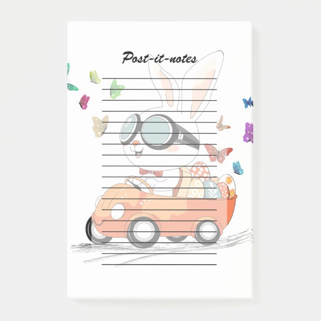 Bloco De Notas Carrot Hopping Ride Bunny (Frente)
