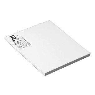 Bloco De Notas Carta de olho