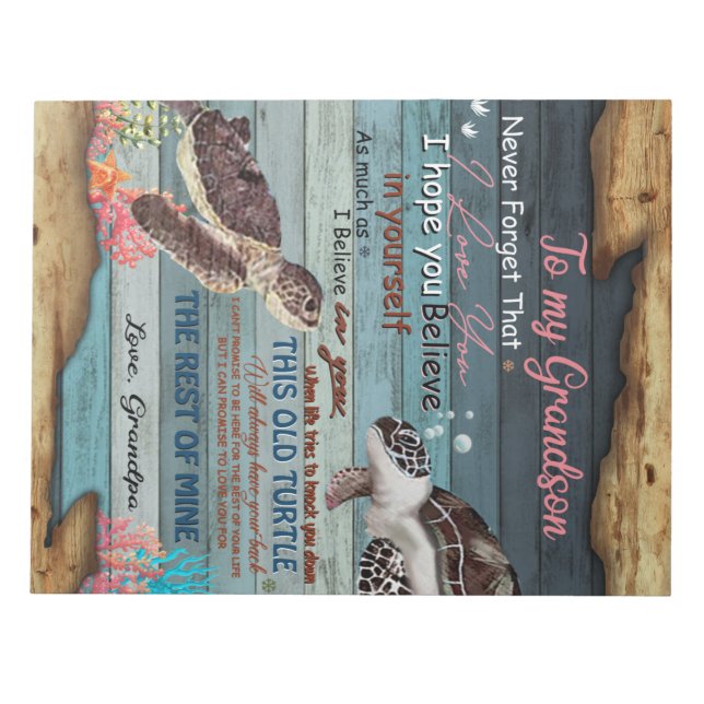 Bloco De Notas Carta Personalizada Ao Meu Avô (Frente)