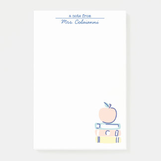 Bloco De Notas Cartão de nota para professores