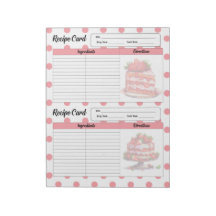 Cartão de Receita de Ameaças de Morango Fresco