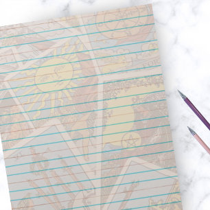 Bloco De Notas Cartão Tarot Turquoise Roupa De Chocolate