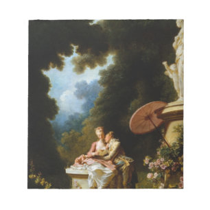 Bloco De Notas Cartas de amor por Jean Honore Fragonard