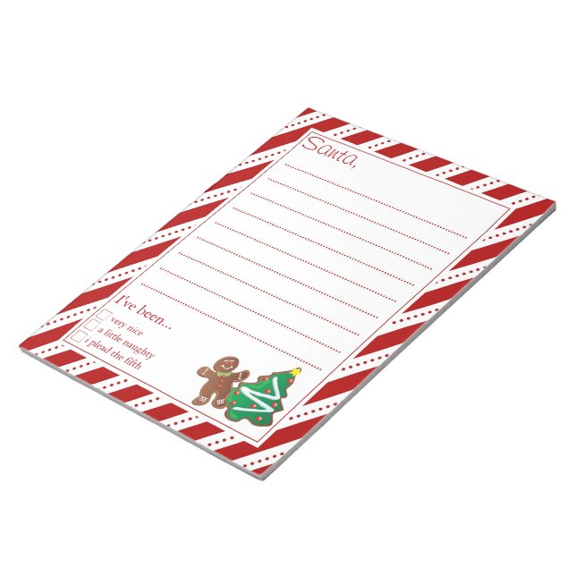 Bloco De Notas Cartas Para o Papai Noel (Inclinado)