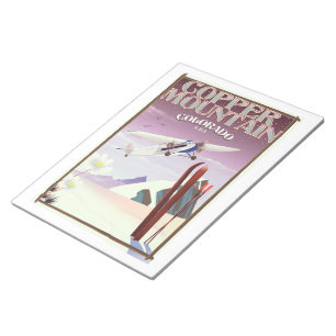 Bloco De Notas Cartaz vintage Copper Mountain colorado