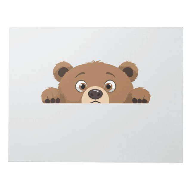 Bloco De Notas Cartografia Animal Engraçada E Engraçada (Frente)