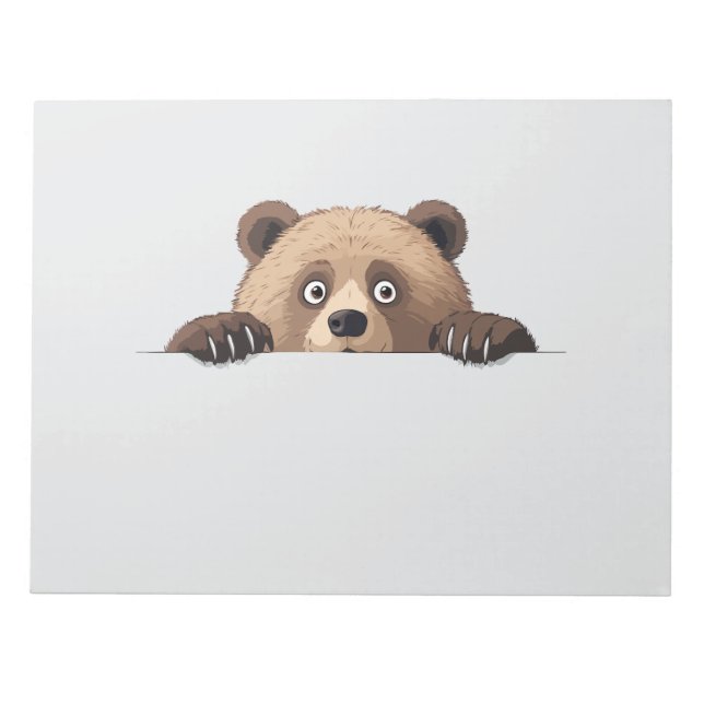 Bloco De Notas Cartografia Animal Engraçada E Engraçada (Frente)