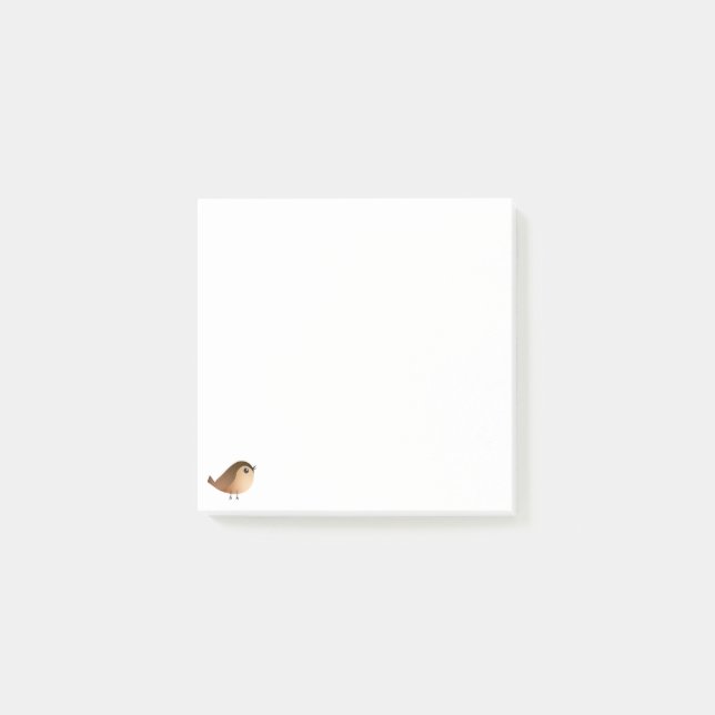 Bloco De Notas Cartografia de Pássaro Sparrow (Frente)