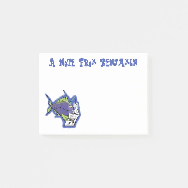 Bloco De Notas Cartografia de peixe-anjo (Frente)