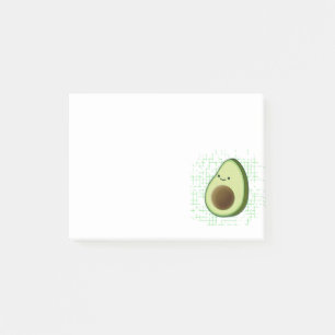 Bloco De Notas Cartoon Bonito Avocado Em Fundo Distante