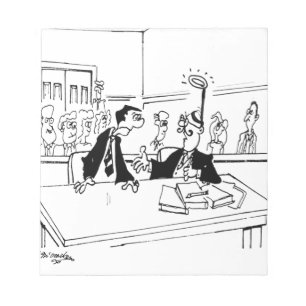 Bloco De Notas Cartoon de Advogado 5299
