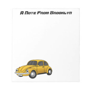 Bloco De Notas Cartoon de carro clássico