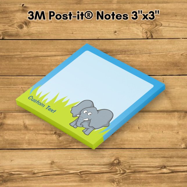 Bloco De Notas Cartoon de Elefante Cinza (Criador carregado)