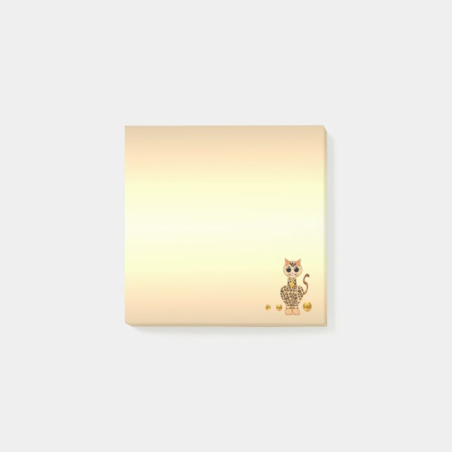 Bloco De Notas Cartoon de Gato de Tigre (Frente)