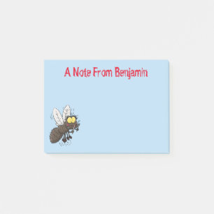 Bloco De Notas Cartoon de insetos com mosca espinhenta
