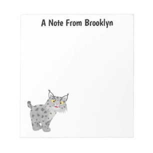 Bloco De Notas Cartoon lince lince de lince