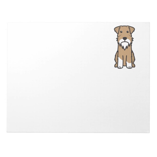 Bloco De Notas Cartoon Miniatura Schnauzer (Frente)