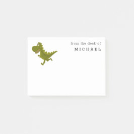 Bloco De Notas Cartoon Notas Adhesivas Dinossauro Engraçado Jurás