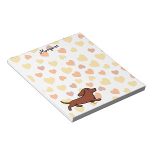 Bloco De Notas Cartoon personalizado de Dachshund