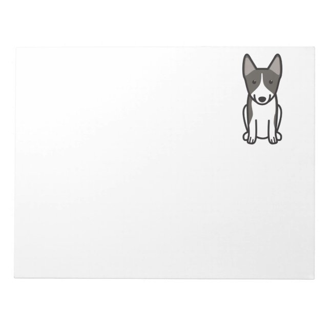 Bloco De Notas Cartoon sueco de cães no Vallhund (Frente)