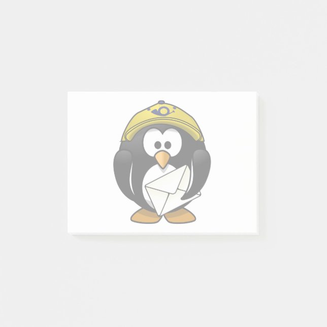 Bloco De Notas Cartum de Pássaros Pinguins (Frente)