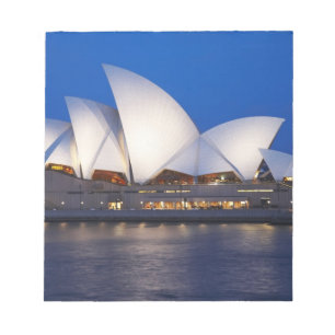 Bloco De Notas Casa da Ópera de Sydney à Noite, Sydney, Nova Gale