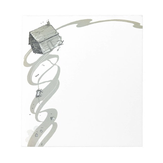 Bloco De Notas Casa de Dorothy - O Ciclone (Frente)