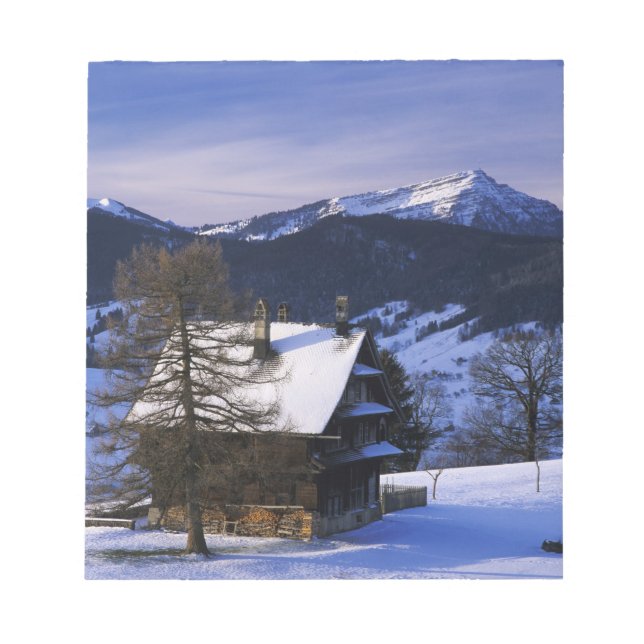 Bloco De Notas Casa de fazenda e Monte Rigi e Pilatus, (Frente)