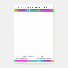 Bloco De Notas Casa de vidro colorido, empresa de preparação