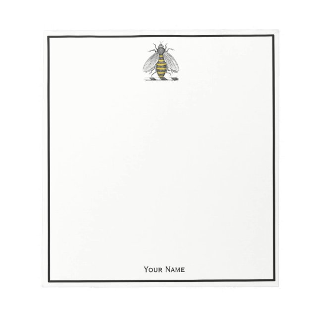 Bloco De Notas Casaco de Abelhas Herádicas de Pré-Disquete Emblem (Frente)