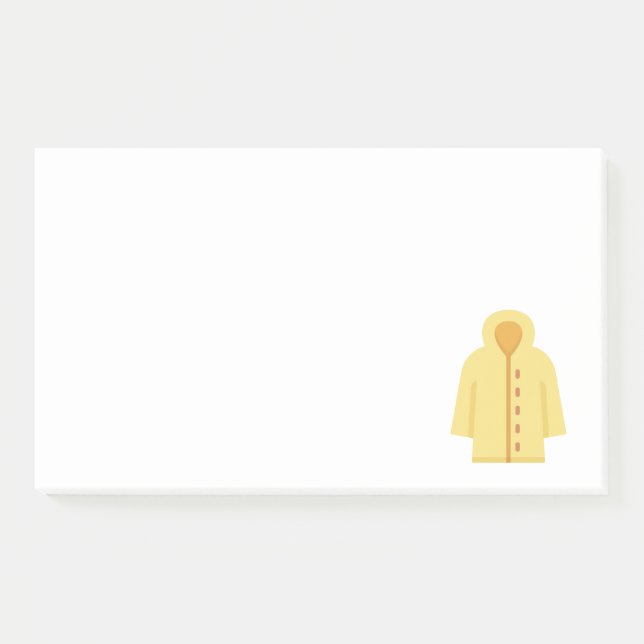 Bloco De Notas casaco de chuva 042 (Frente)