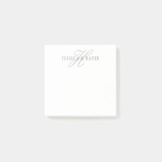 Bloco De Notas Casais Nomes e Sobrenome Monograma