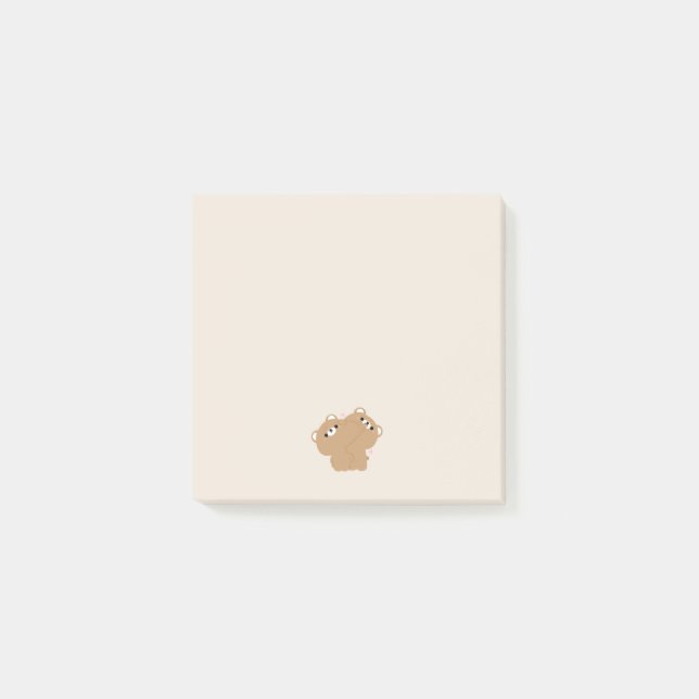 Bloco De Notas Casal de Urso Castanho (Frente)
