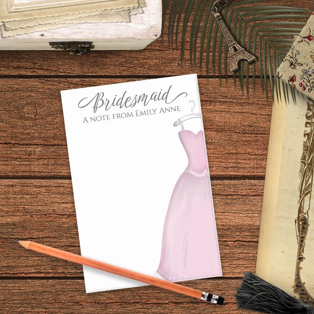 Bloco De Notas Casamento Bridesmaid Personalizado Vintage - Vesti (Criador carregado)