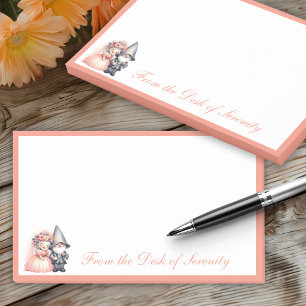 Bloco De Notas Casamento de Noite de Fairytale Gnomo do Jardim Gn
