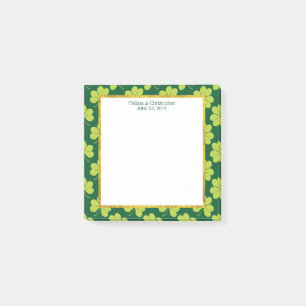 Bloco De Notas Casamento de Pano Verde Bonito
