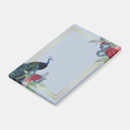 Bloco De Notas Casamento outono de inverno Peacock Blue Burgundy