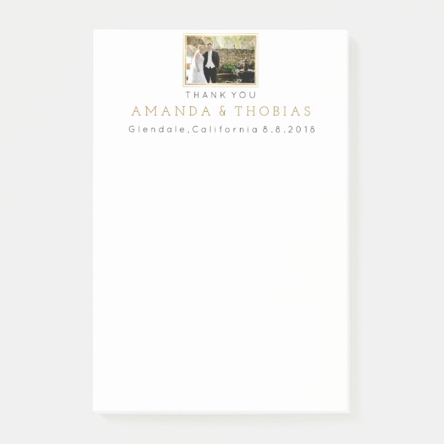 Bloco De Notas Casamento Personalizado Obrigado Presente Favor (Frente)